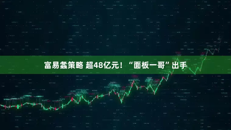 富易螽策略 超48亿元！“面板一哥”出手
