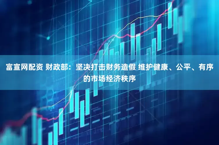 富宣网配资 财政部：坚决打击财务造假 维护健康、公平、有序的市场经济秩序